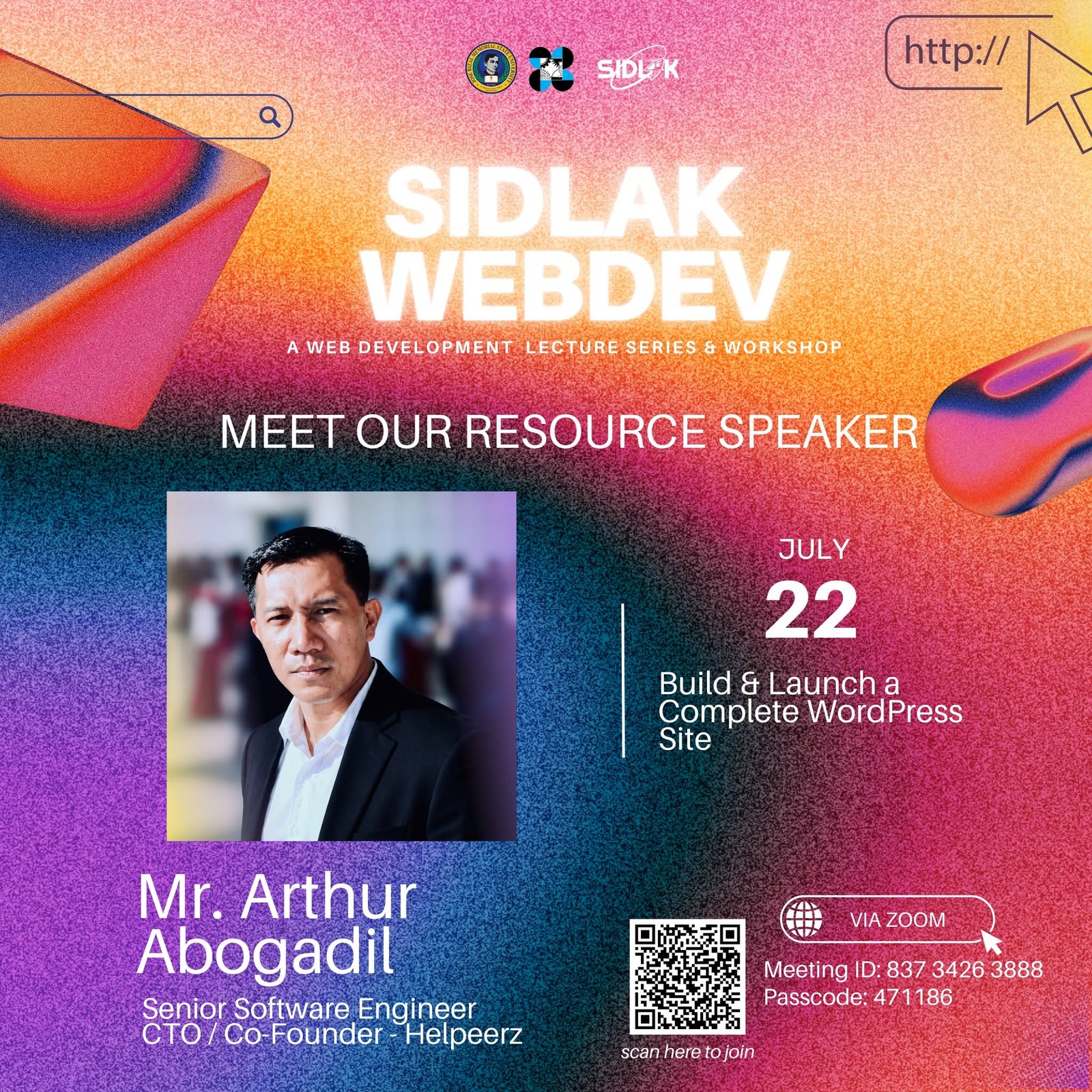 WordPress Speaker Poster